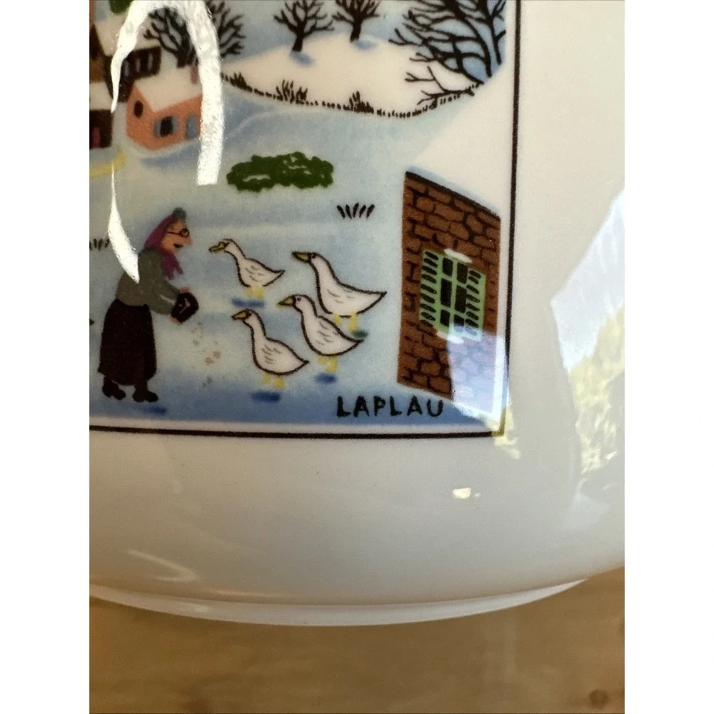 Villeroy‎ & Boch Naif Christmas 7.75 Inch Vegetable Side Serving Bowl Dish NEW